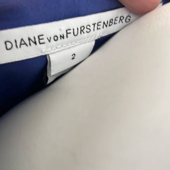 Diane von Furstenberg Carpreena Ring Stitch Cobalt Dress size 2 - Picture 10 of 10